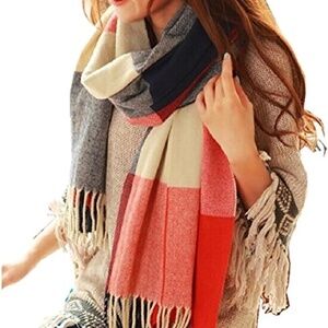 Loritta Womens Scarf Long Plaid Shawls Wraps Big Winter Warm